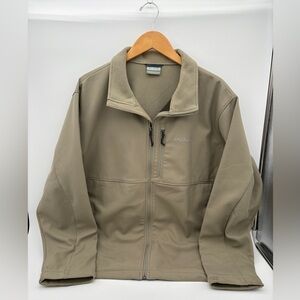Pre Owned Size XL Columbia Mens Fleece Lined 3 Pocket Khaki Performance Jacket
